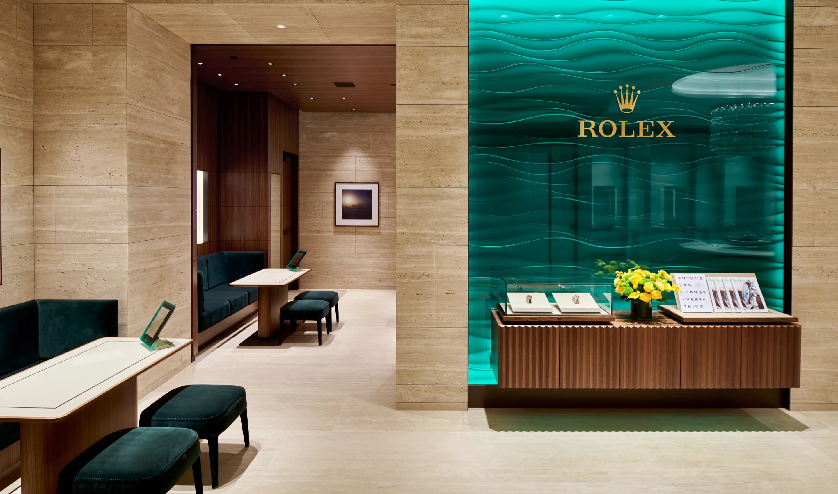 Dettaglio boutique Rolex.