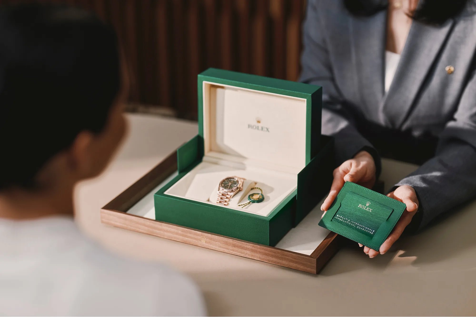 Presentazione corredo Rolex.
