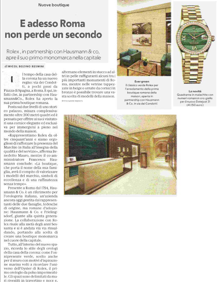 Rolex boutique opening hits the headlines