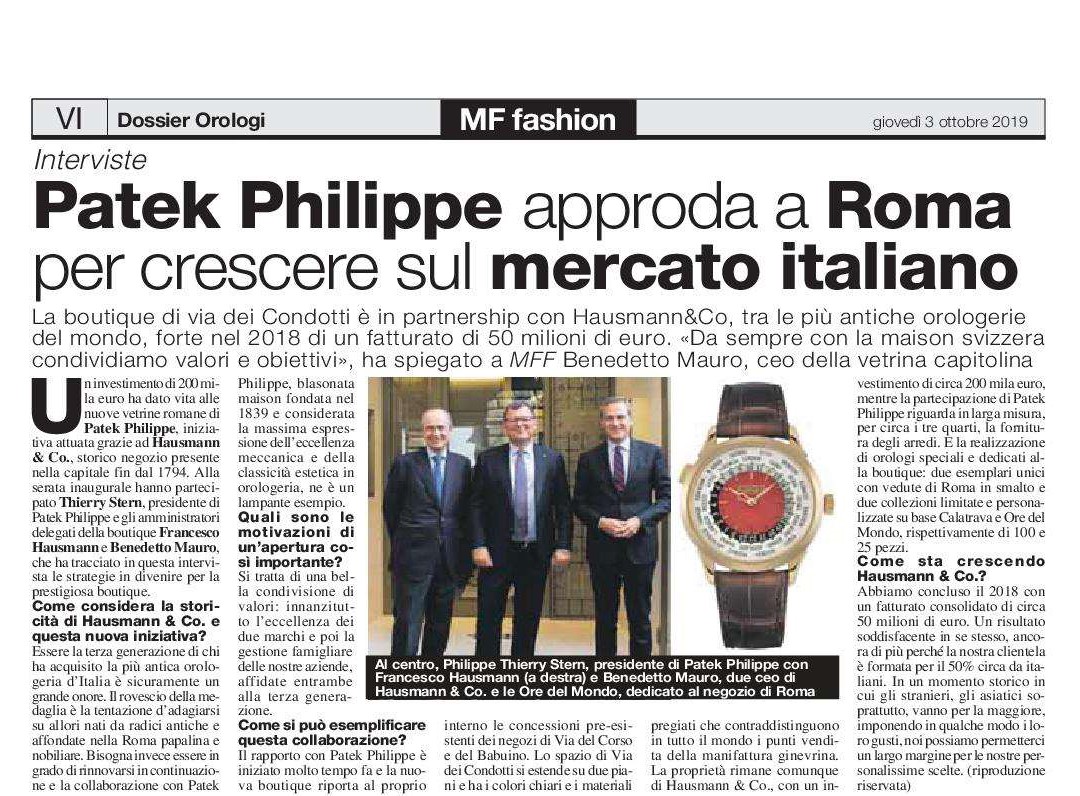 The press celebrates the new Patek Philippe Boutique