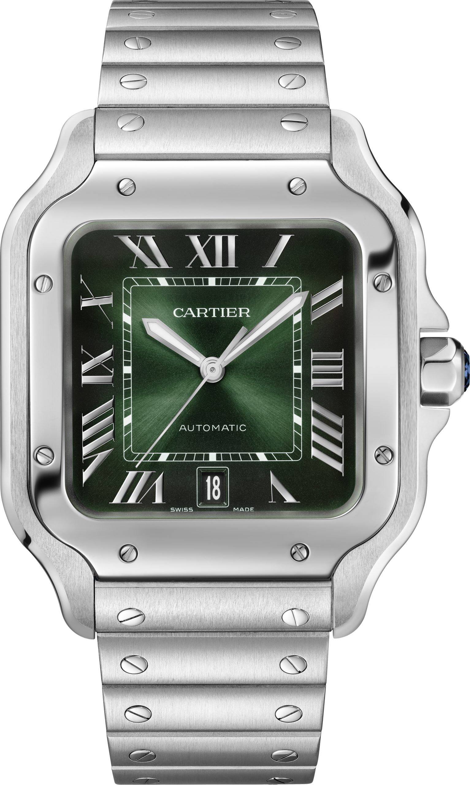 A bold new color for the Cartier Santos