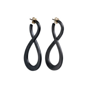 Titanium infinite earrings