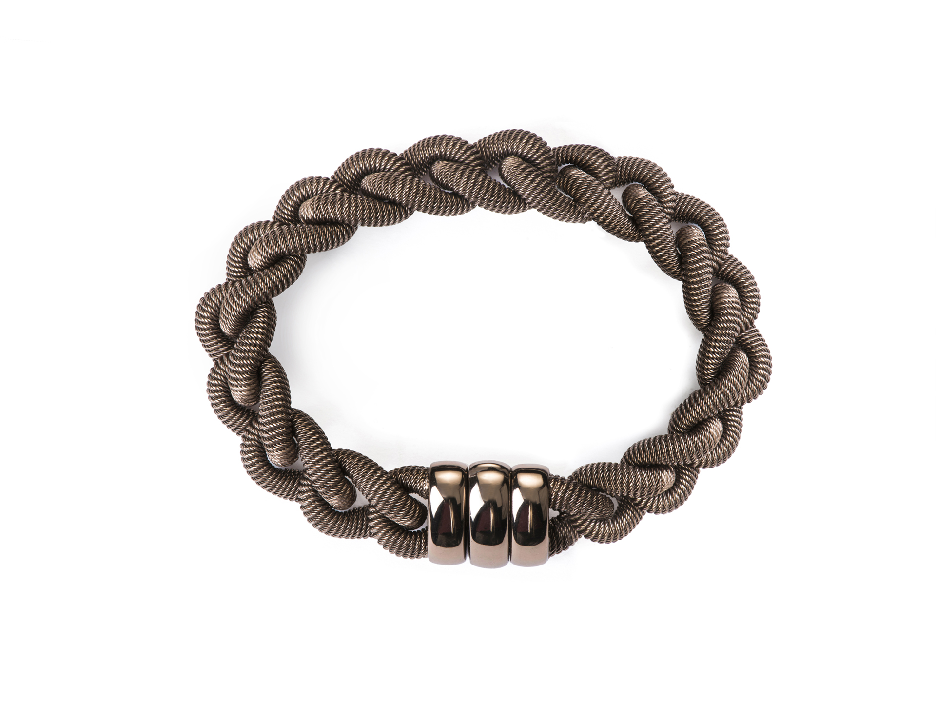 Bracciale a catena marrone