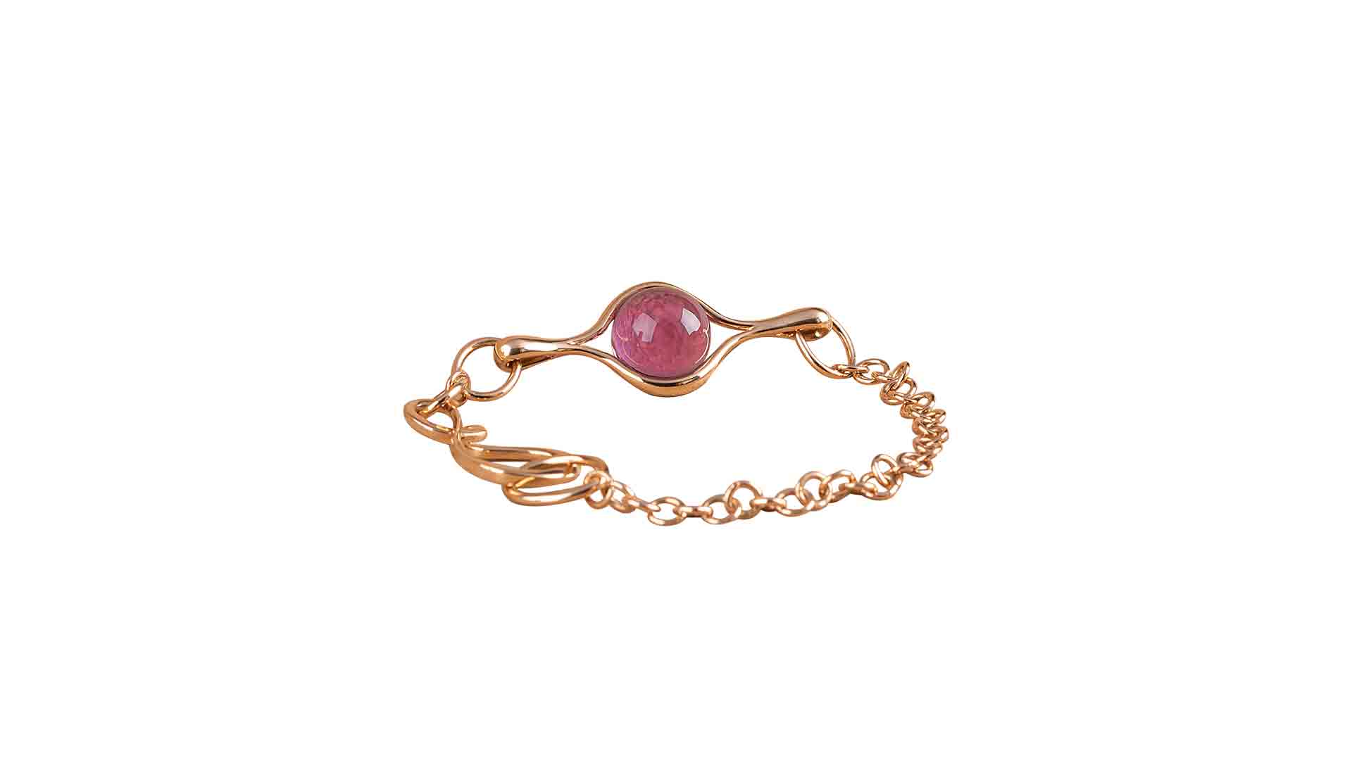 Bracciale in oro giallo e Ametista