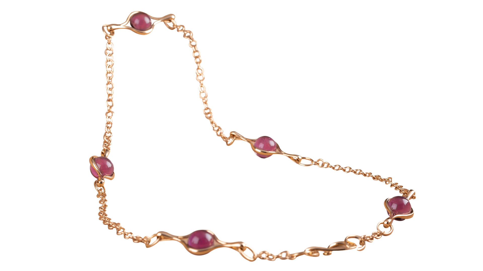 Collana in oro giallo e Ametista