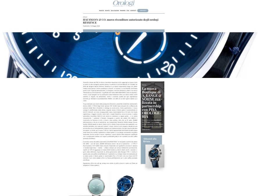 Immagine placeholder per l'articolo: Ressence e Hausmann & Co.: una nuova prestigiosa collaborazione