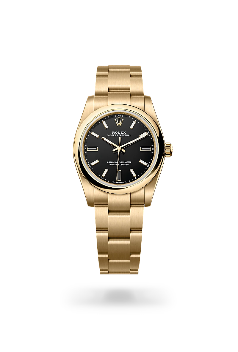 Rolex Rolex 
Oyster Perpetual 34
Oyster, 34 mm, yellow gold
M124208-0001