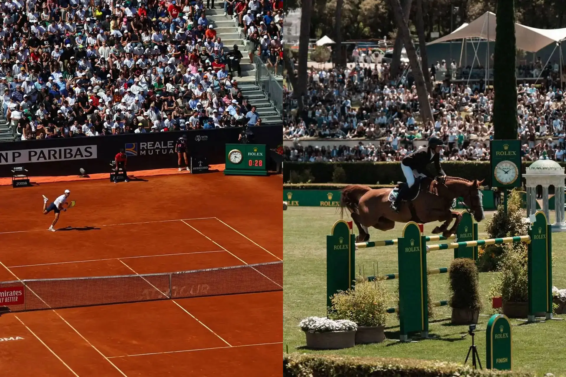 Immagine placeholder per l'articolo: Roma protagonista tra Tennis e Equitazione