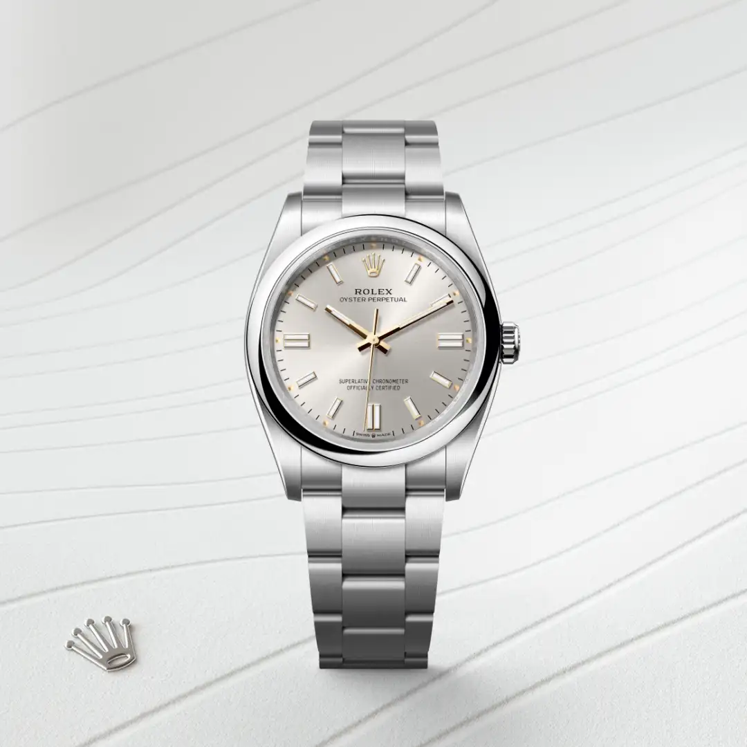 rolex Oyster Perpetual in Oystersteel, M126000-0001 - Hausmann & Co.