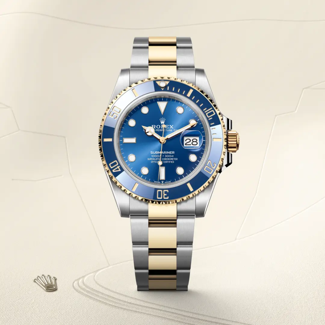 rolex Submariner in Yellow Rolesor - combination of Oystersteel and yellow gold, M126613LB-0002 - Hausmann & Co.