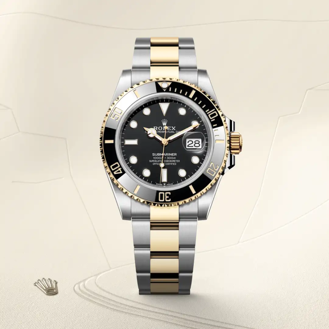 rolex Submariner in Yellow Rolesor - combination of Oystersteel and yellow gold, M126613LN-0002 - Hausmann & Co.