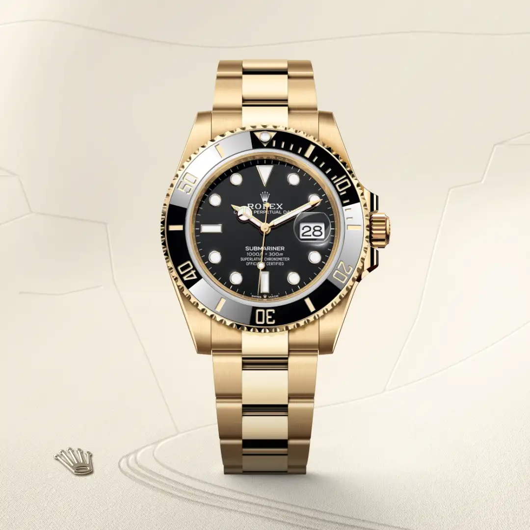 rolex Submariner in 18 ct yellow gold, M126618LN-0002 - Hausmann & Co.