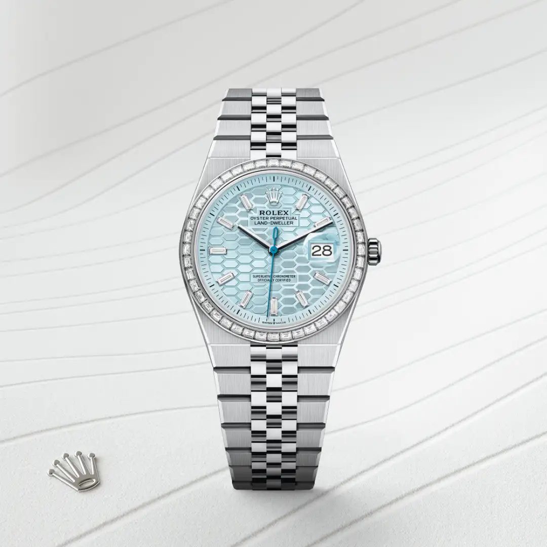 rolex Land-Dweller in Platinum, M127286TBR-0001 - Hausmann & Co.