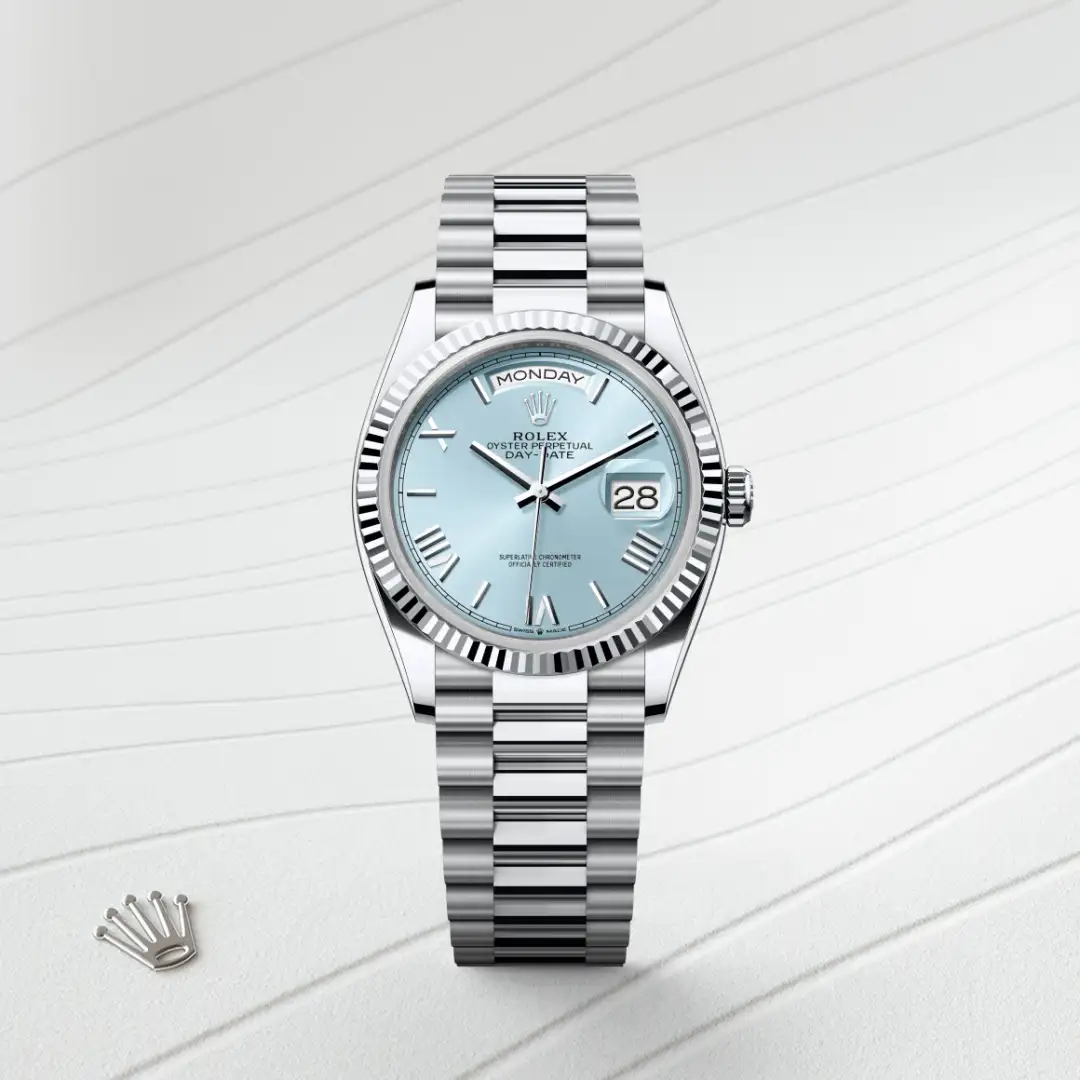 rolex Day-Date in Platinum, M128236-0018 - Hausmann & Co.
