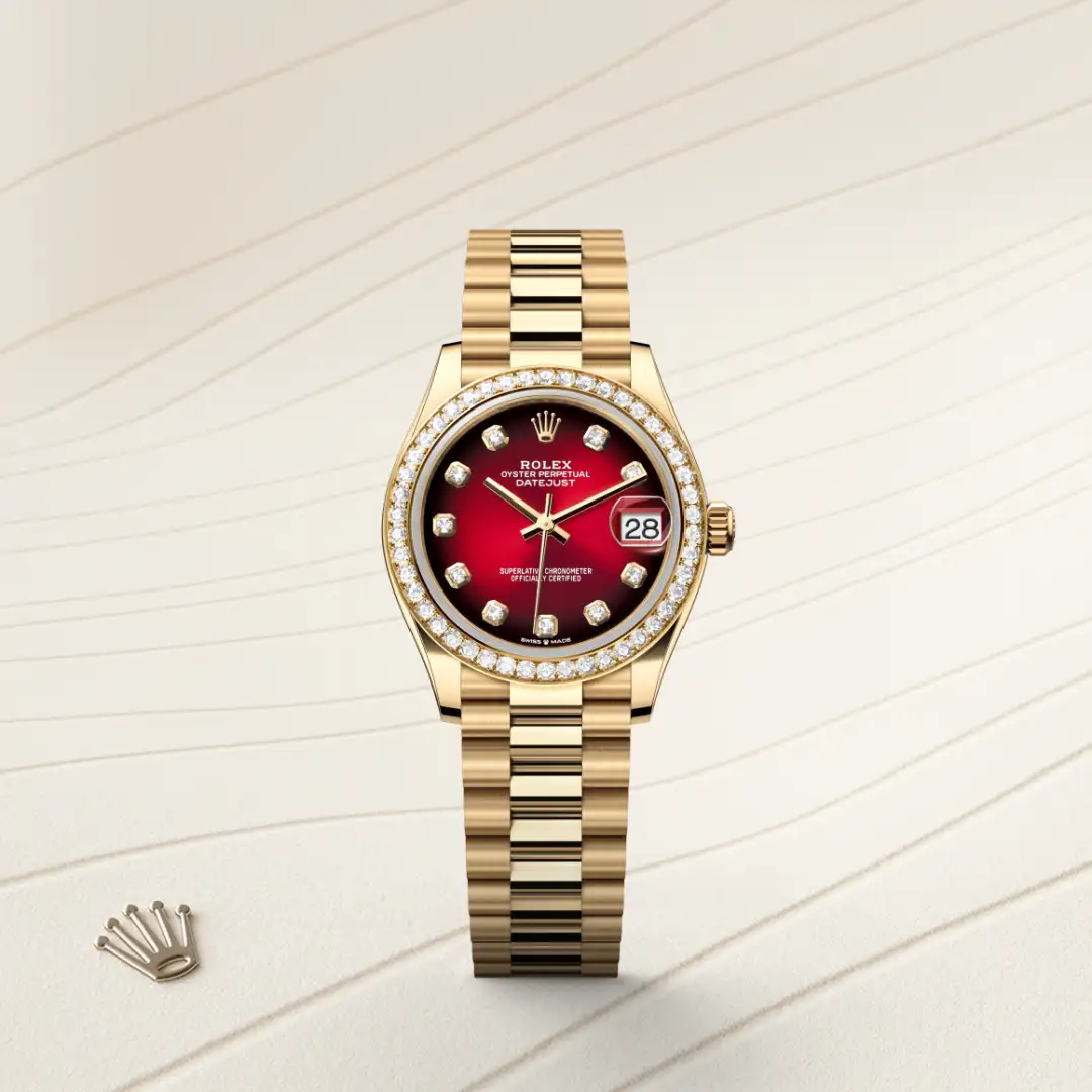 rolex Datejust in 18 ct yellow gold, M278288RBR-0041 - Hausmann & Co.