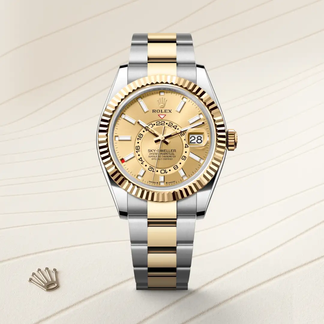 rolex Sky-Dweller in Yellow Rolesor - combination of Oystersteel and yellow gold, M336933-0001 - Hausmann & Co.