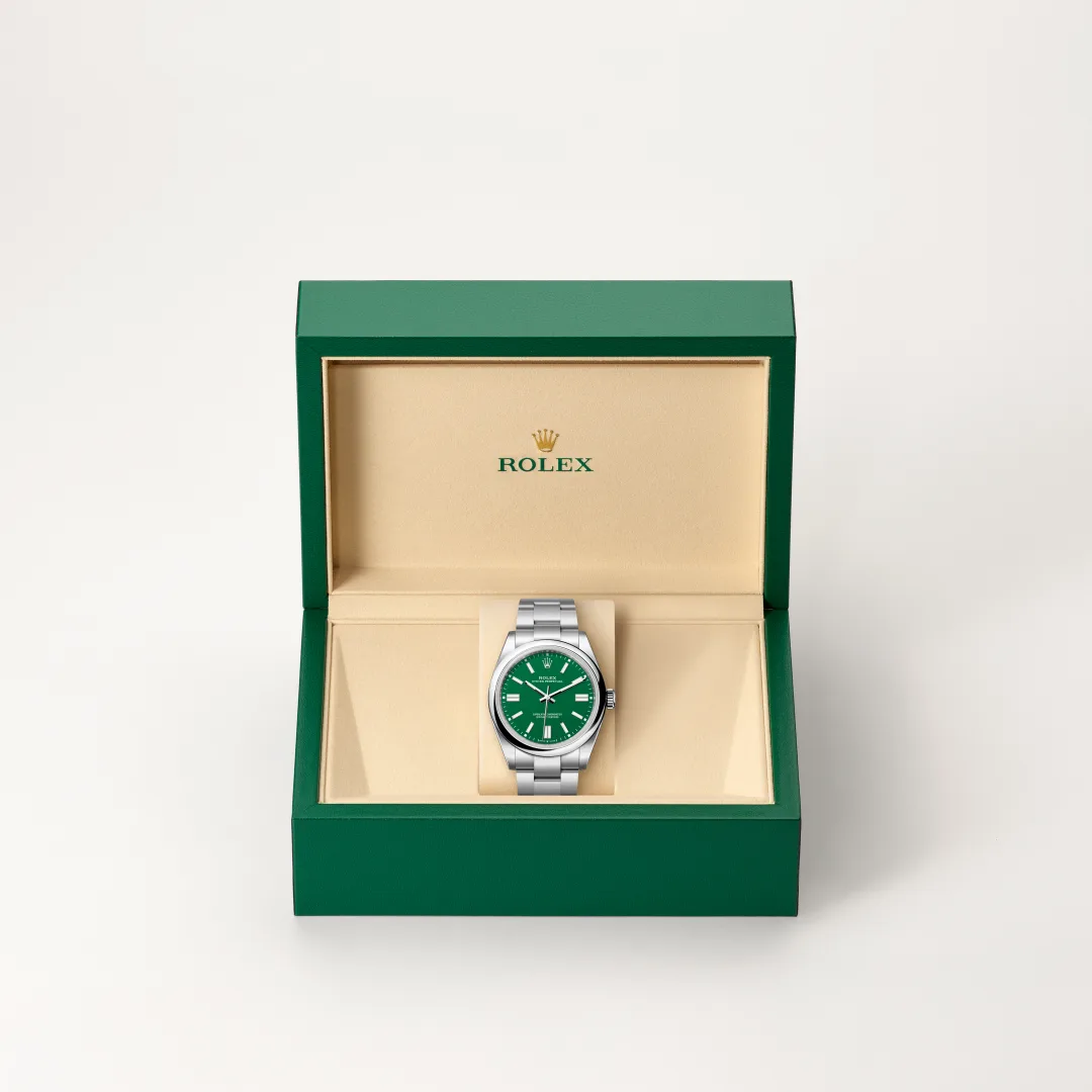 rolex Oyster Perpetual in Oystersteel, M134300-0004 - Hausmann & Co.