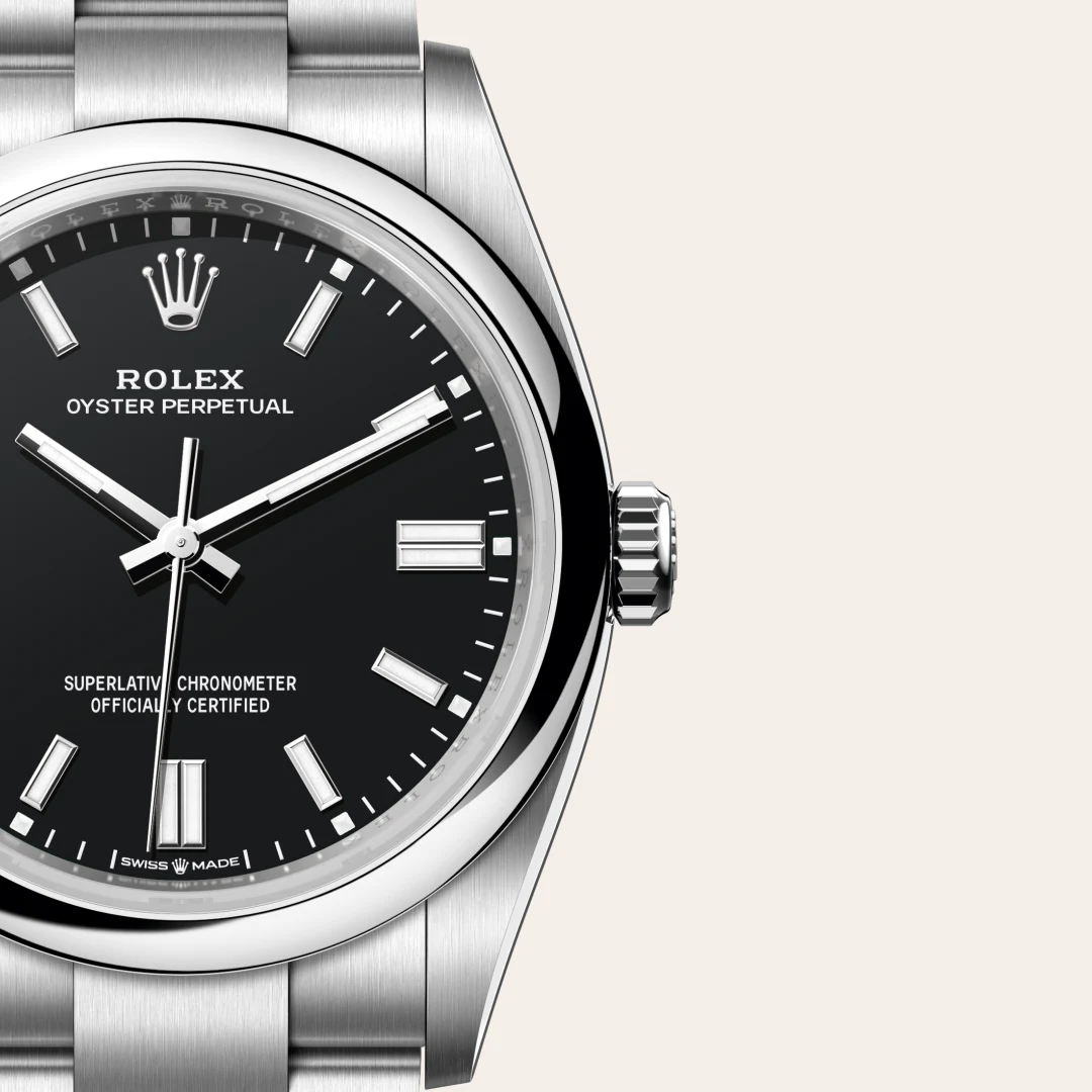 rolex Oyster Perpetual in Oystersteel, M126000-0014 - Hausmann & Co.