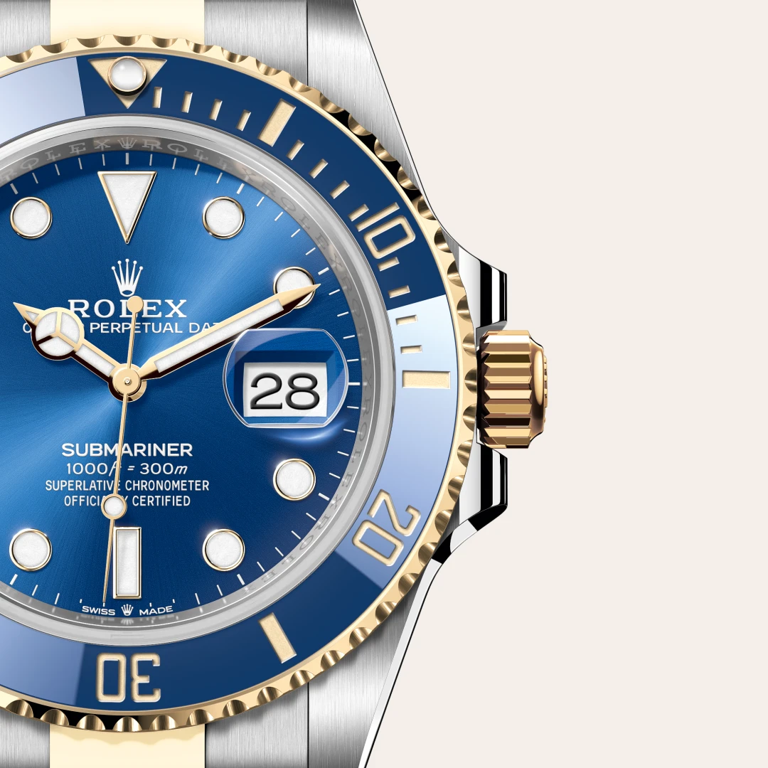 rolex Submariner in Yellow Rolesor - combination of Oystersteel and yellow gold, M126613LB-0002 - Hausmann & Co.