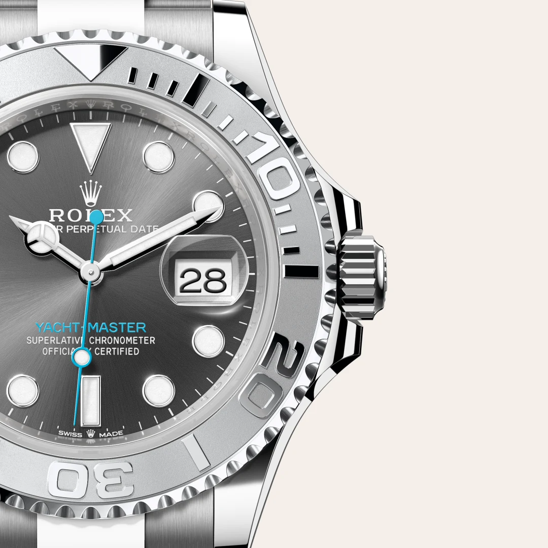 rolex Yacht-Master in Rolesium - combination of Oystersteel and platinum, M126622-0001 - Hausmann & Co.