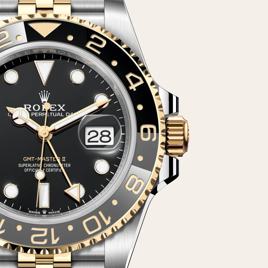 rolex GMT-Master II in Yellow Rolesor - combination of Oystersteel and yellow gold, M126713GRNR-0001 - Hausmann & Co.