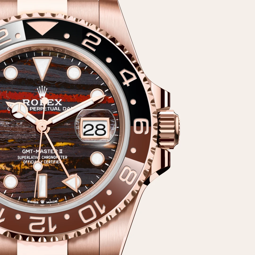 rolex GMT-Master II in 18 ct Everose gold, M126715CHNR-0002 - Hausmann & Co.