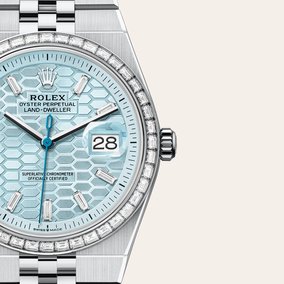 rolex Land-Dweller in Platinum, M127286TBR-0001 - Hausmann & Co.