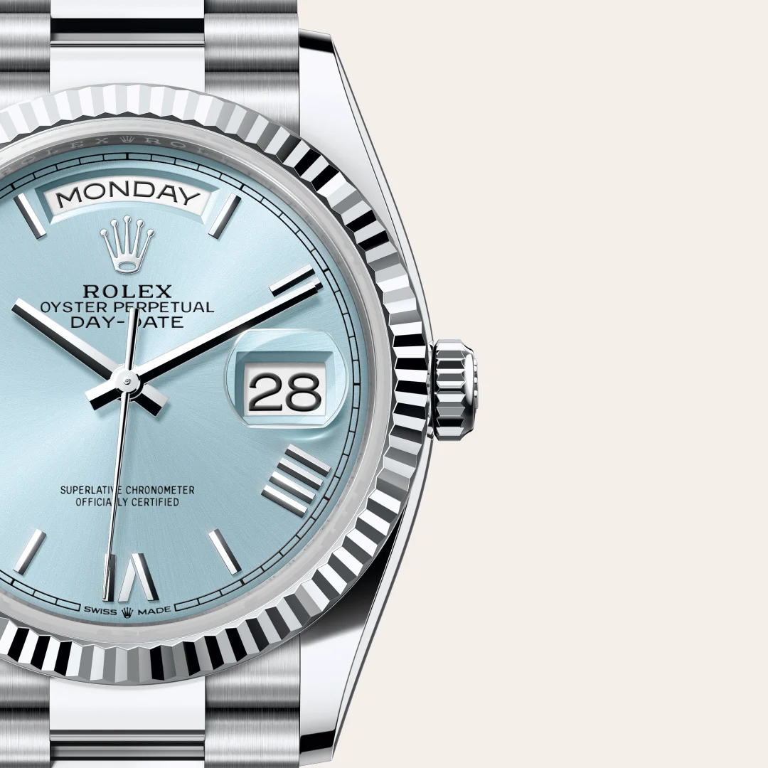 rolex Day-Date in Platinum, M128236-0018 - Hausmann & Co.