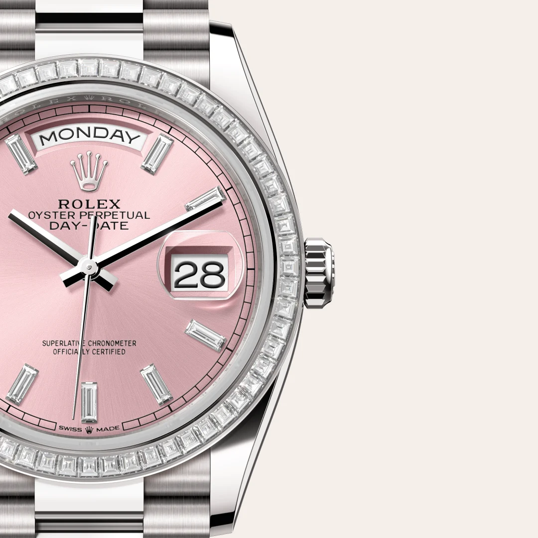 rolex Day-Date in 18 ct white gold, M128399TBR-0029 - Hausmann & Co.