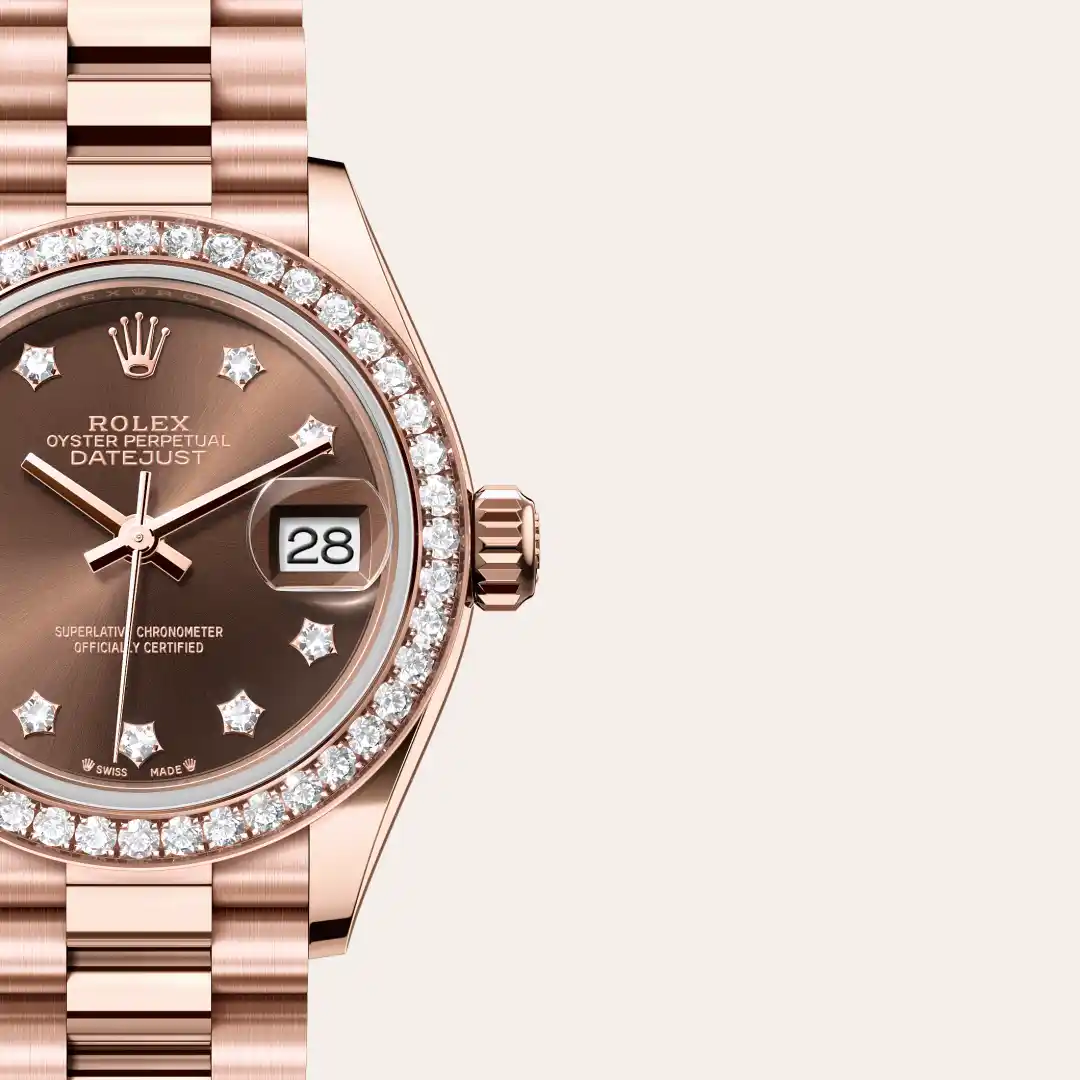 rolex Lady-Datejust in 18 ct Everose gold, M279135RBR-0001 - Hausmann & Co.